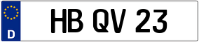 Trailer License Plate